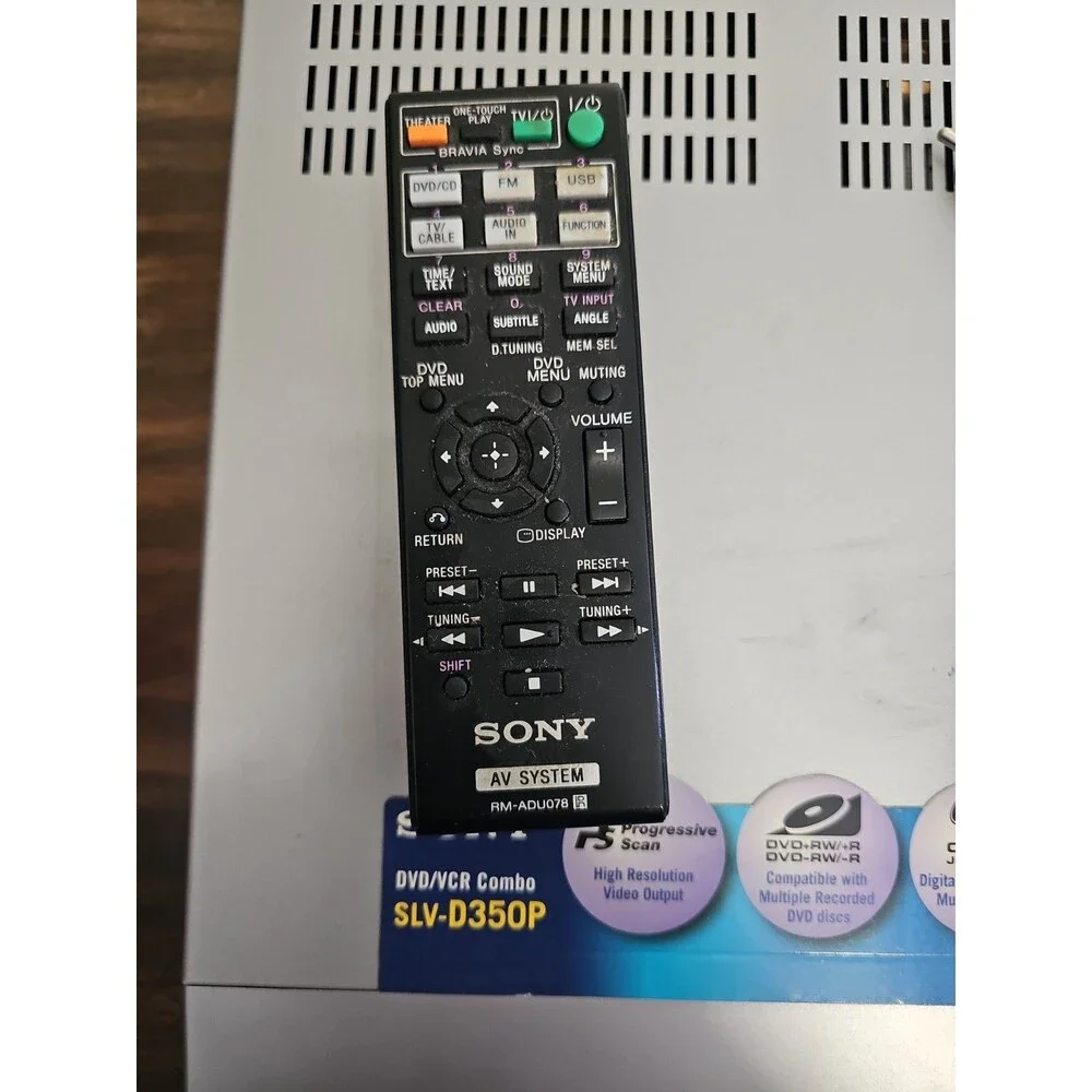 Sony SLV-D350P DVD Player VCR Video Cassette Recorder VHS 4 Head HI-Fi